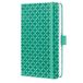 Sigel - notitieboek - Jolie Flair - A6 - hardcover - 174 pagina's - lijn - 80 grams papier - Mint Green