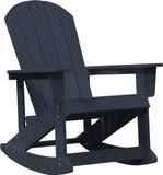 vidaXL Adirondack Schommelstoel Marineblauw HDPE