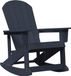 vidaXL Adirondack Schommelstoel Marineblauw HDPE