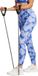 Adidas Performance Optime Essentials Allover Print Flower Tie-Dye Legging - Dames - Blauw