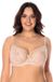 Vivisence Damesbeha Tule Net Kanten Strikcups 1044, Beige, 90F