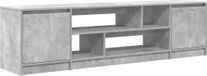 Meuble TV 188,5x41x50 cm aggloméré gris béton
