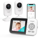 Babyfoon met camera - 2,8 inch IPS-scherm - Nachtzicht - VOX-modus - 2-weg audio - 300 m bereik
