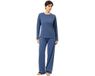 Mey Pak Lang Serie Polka Dreams Vrouwen Lange mouw Gestipt 100% Katoen Midnight Dust Maat 44