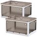 JOYBOS, Set van 2 opbergdozen voor kleding, 80 l (40 x 2), opvouwbaar, van kunststof