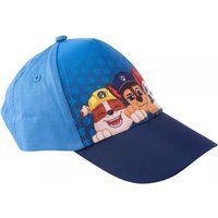 4KidsOnly United Labels Paw Patrol Pet voor kinderen, Chase Marshall Rubble, blauw, verstelbare pet voor jongens en meisjes, blauw, 54, Blauw