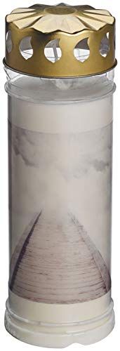 Bolsius Graflicht permanente brander wit Nr7 6 stuks met motief wolken ongeparfumeerde