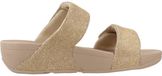 Fitflop Lulu Adjustable Shimmerlux Slippers Beige EU 39 Women's