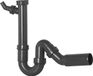 Cornat Buisvormige geurafsluitingen voor was- & spoeltafels verschillende groottes/stijlen Buisvormige geurafsluiter (spoelbak). 1 1/2 inch x 50 mm grijs