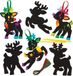 Baker Ross Rendier Scratch Art Decoratieset (10 stuks)