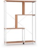 hjh LIVING Staand rek / ruimteverdeler Kalag Eco wit/eiken