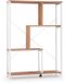 hjh LIVING Staand rek / ruimteverdeler Kalag Eco wit/eiken