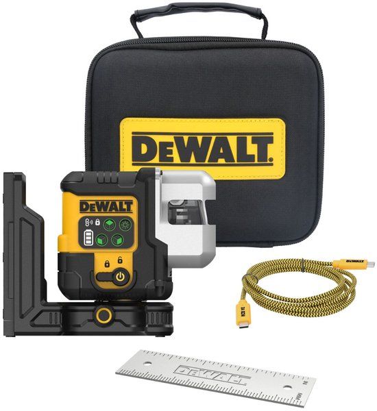 DeWALT DCLE14301GB-XJ Kruislijnlaser In Tas - 3x 180° - Groen - 30m - IP65