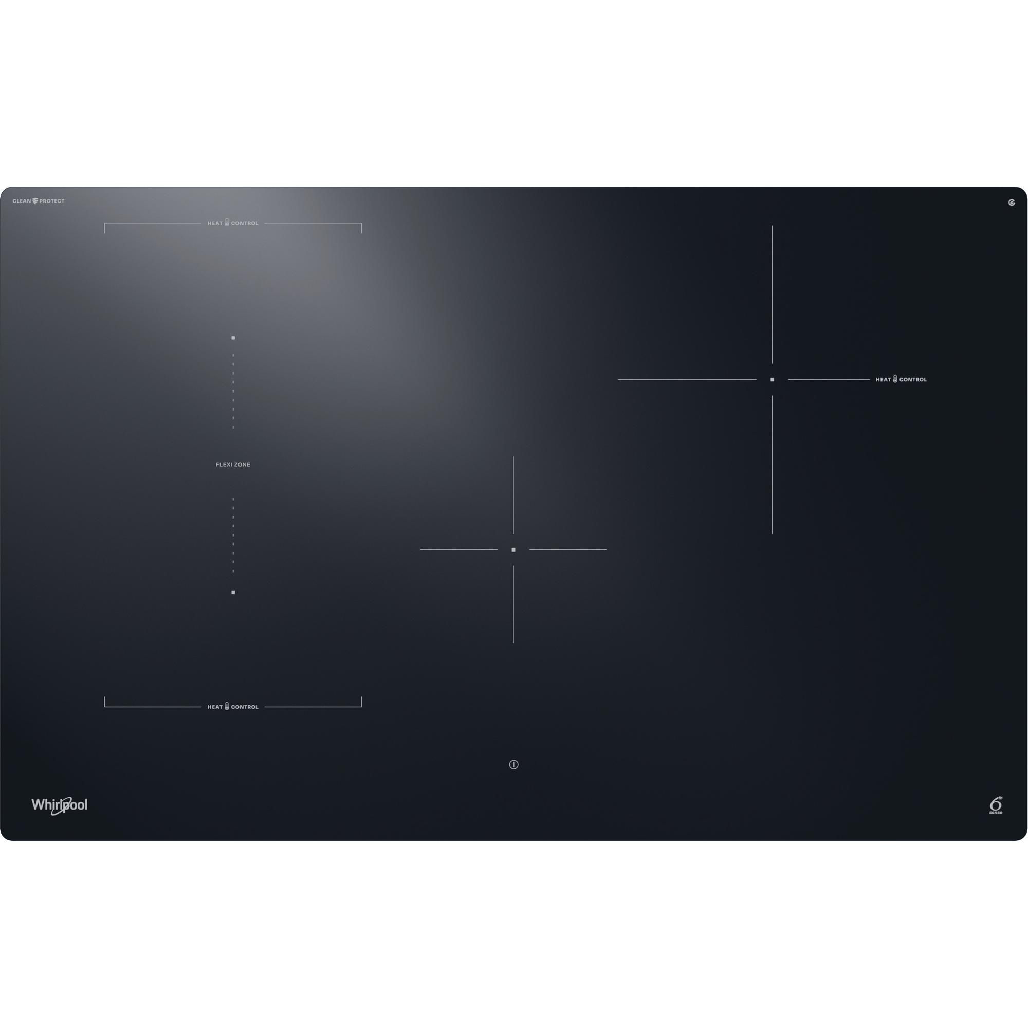 Whirlpool WTX8015DCF - 80 cm Induction Cooktop - Black - Built-in - 4 Zones