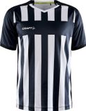 Craft Progress 2.0 Stripe Shirt Korte Mouw Heren - Zwart / Wit | Maat: 3XL