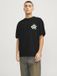JACK&JONES JORTOAST TEE SS CREW NECK TG LN T-shirt L Noir Coton Hommes