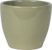 Ter Steege Pot de fleurs - vert - look scandinave - brillant - céramique - 15 x 12 cm