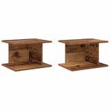 vidaXL Nachtkastje Oudhout 40 x 30 x 25 cm Bewerkt hout