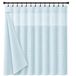 Dainty Home Smart Design 2-in-1 wafel-douchegordijn, hotelspa om op te hangen, afneembaar, waterdicht, afneembaar, 182,9 cm breed x 182,9 cm lang, lichtblauw