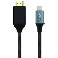 i-Tec - Video/audio-kabel - 24 pin USB-C male naar HDMI male - 1.5 m - 4K ondersteuning