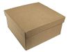 Box Papiermaché Box, Vierkant, 15 x 15 x 7 cm