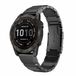 By Qubix - Stainless steel schakelband - Zwart - Geschikt voor Garmin Fenix 8 / 8 Pro - 47mm