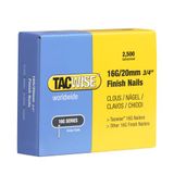 Tacwise 0665 Type 16G/20 mm Verzinkte Afwerknagels, 2500 Stuks