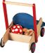 Haba Loopwagen Rood Blauw Hout 50 cm