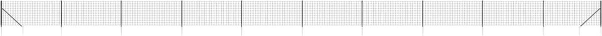 vidaXL Gaashek met grondankers, antraciet, 1,1 x 25 meter
