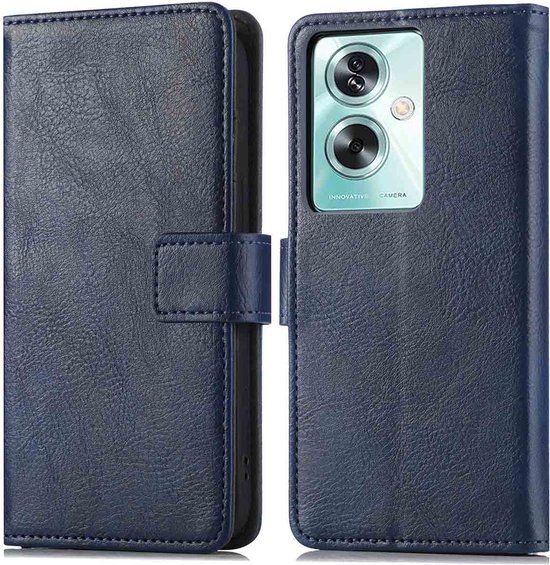 iMoshion Luxe Bookcase - Donkerblauw - Geschikt voor Oppo A79