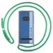 Tumundosmartphone Transparante beschermhoes voor Vivo V29 Lite 5G met trekkoord, watergroen