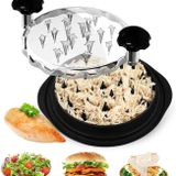 Hachoir à poulet - Hachoir à viande 25,5 cm - Sans BPA - Lavable au lave-vaisselle - Avec couvercle transparent