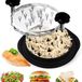 Hachoir à poulet - Hachoir à viande 25,5 cm - Sans BPA - Lavable au lave-vaisselle - Avec couvercle transparent