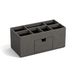 Bigso Box of Sweden VENDELA Bureau-Organizer Met 7 Vakken en Lade, Opbergbox Van Vezelplaat en Papier, Bureauset Voor Kantoormateriaal - Grijs 2