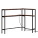 SoBuy Console Table en L - Design industriel - Avec prise - 80x120x101 cm - Brun | FSB105-E-N