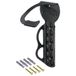 Point Fietswandhouder, wielophanging, velgenbescherming, oogje voor kabelslot, incl. bevestigingsmateriaal, zwart