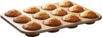 alpina Muffinvorm 35x26,5x3cm - Bakvorm voor 12 Muffins - Anti-aanbaklaag - Ovenbestendig - Goud