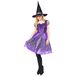 amscan Paarse heks voor dames Halloween verkleedkostuum