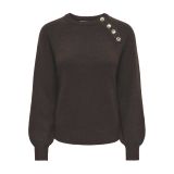 Only Emma Ls Button O-neck Knit