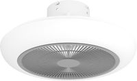 EGLO Sayulita Plafondlamp met ventilator - 45,5cm - Wit|Grijs - Dimbaar