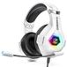 Gaming headset met zachte microfoon, helder surround sound, verstelbare hoofdtelefoon, licht en comfortabel, hoofdtelefoon voor PS5 PS4 PC Xbox One/X/S Switch Tablet met RGB-licht