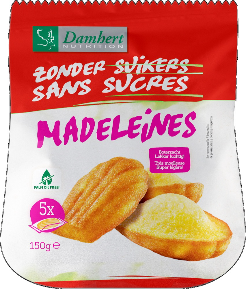 Damhert Damhert Glutenvrije Madeleines Suikervrij