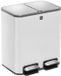 Helit Pedaalemmer met Afvalscheiding 'the Classy' 2x12 Liter Wit