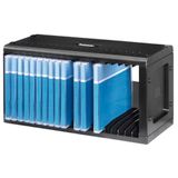 Hama CD-rek voor 20 cd's (CD-opslag om op te hangen of neer te zetten, ruimtebesparend, kleine cd-standaard, horizontaal en verticaal uitbreidbaar, voor kantoor of kinderkamer, zwart