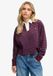 Superdry - Athletic Essential Gestreept Rugby Top Dames - Bordeauxrood/Marineblauw Gestreept - Maat 14