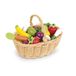 Janod Mand met 24 groenten en fruit – speelgoed met imitatie boodschappenmand – ideaal om te spelen op de markt – vanaf 3 jaar, J05620