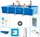 Intex Rectangular Frame Pool - 450 x 220 x 84 cm - Blue