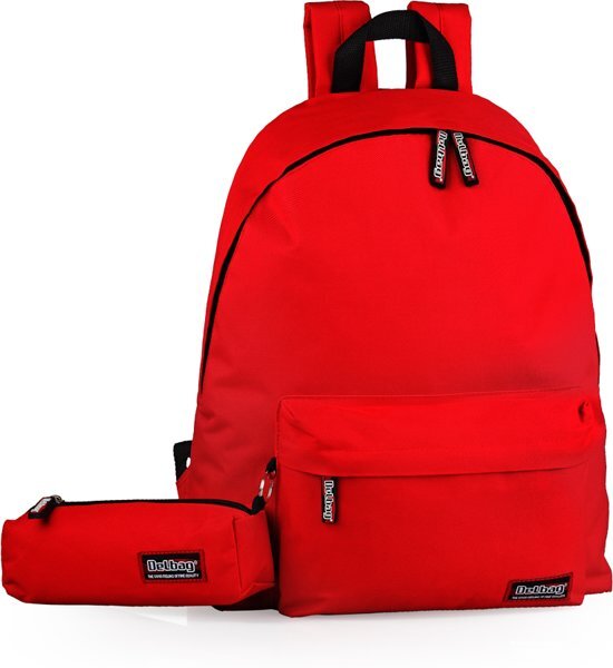 Delbag - Rugzak en Etui - Rood - 43 cm