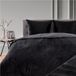 Blumtal Housse de couette Winter Cashmere Touch Forseti - Housse de couette 155x220cm - 2x Taie d'oreiller 80 x 80 cm - Noir