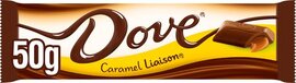 Dove Liaison - Milk Chocolate Caramel Bars - Singles - 24 x 50g